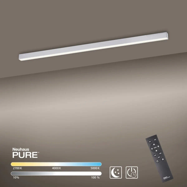 Sufitowa lampa sterowana pilotem PURE-LINES biała 6021-95 1xLED 18W 2700-5000K belka