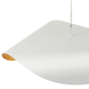 Szklana lampa wisząca ENZO ST-F22020601-D40 white kula biały złoty