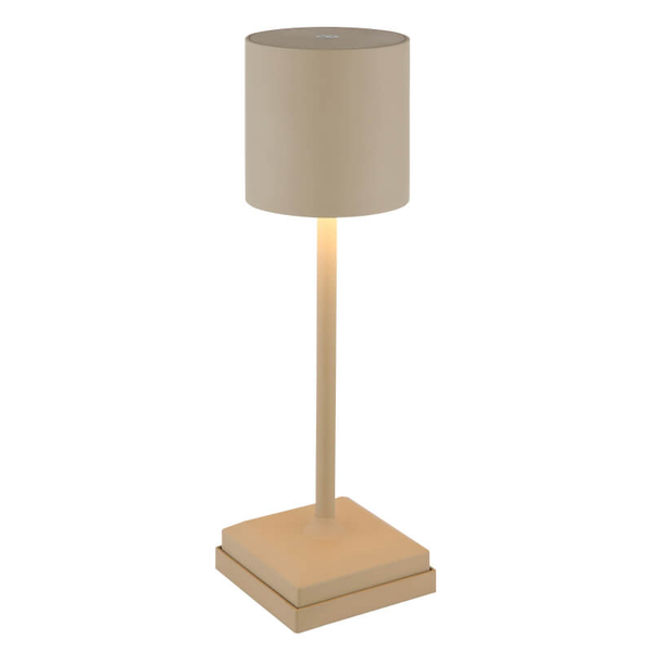 Abażurowa stojąca lampa Dixon 58487S LED 1,5W 2900K dotykowa beżowa