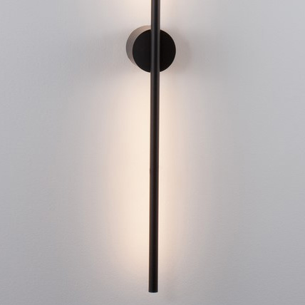 Ledowy kinkiet metalowy Tunja LE42606 czarny 20W 3000K lampa do salonu