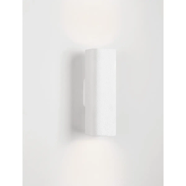 Prostokątny kinkiet naścienny RENQUIO LE45577 na korytarz biały