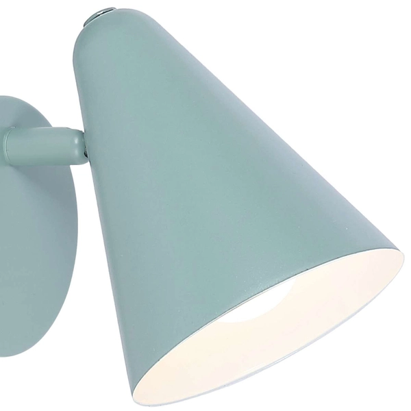 Retro lampa ścienna AMOR 91-63342 metalowy reflektorek regulowany szary