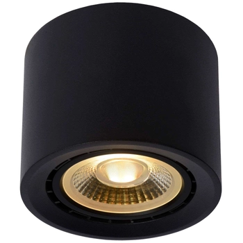 Downlight LAMPA sufitowa FEDLER  09921/12/30 Lucide metalowa OPRAWA tuba spot czarny