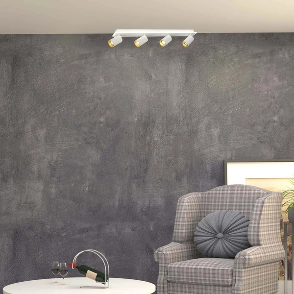 Podłużna lampa sufitowa Parma LP-0612/4C WH Light Prestige LED 50W 3000-6000K biała