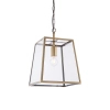 Łańcuchowa lampa wisząca Hurst 95835 szklana mosiądz przezroczysty
