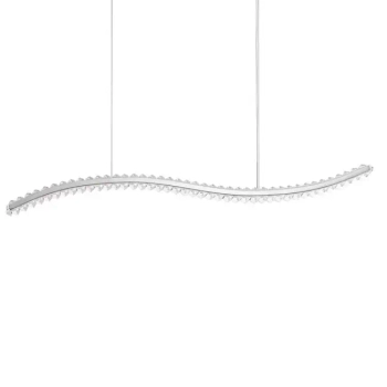 Designerska lampa wisząca BAUTA LE42921 wstęga LED 40W 3500K srebrna