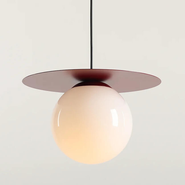 Zwisająca lampa na korytarz Loop 1125G15_M kula szklana Aldex czerwony