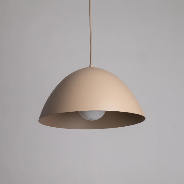 Klasyczna lampa wisząca Faro 10657 do salonu metalowy beżowy