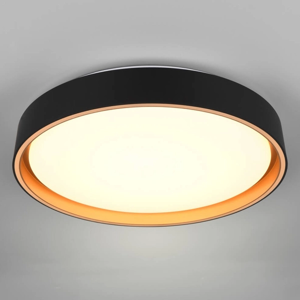 Okrągła lampa sufitowa Felis R64391080 LED 24W 2700-6500K czarny złoty