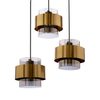 Lampa potrójna wisząca Spiega 33-09500 Candellux do salonu mosiądz czarna