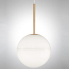 Wisząca LAMPA modernistyczna PEREZ LE41746 Luces Exclusivas szklana OPRAWA ball ZWIS kula biała złota