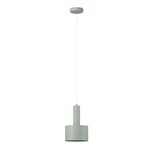 Lampa wisząca walec VITRUM szałwiowa 1xE27 do kuchni metalowa 41553