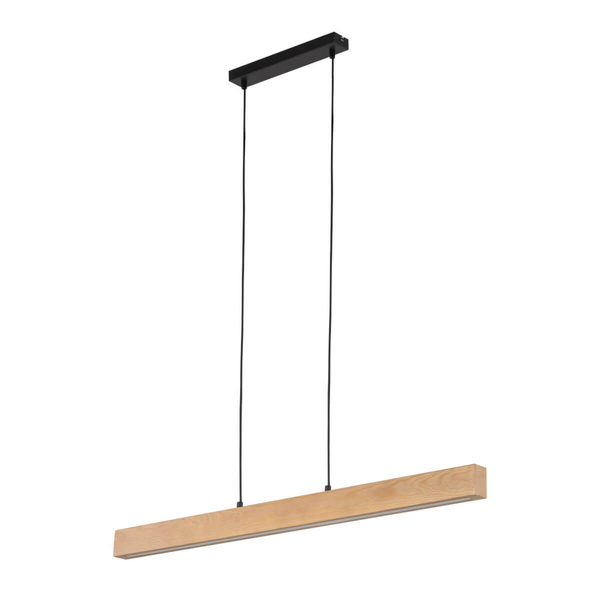 Wisząca lampa belka Teo 6615 TK Lighting LED 36W 3200K czarny drewniany