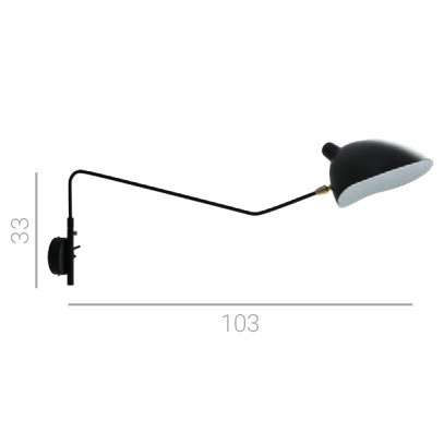 Kinkiet LAMPA ścienna DAVIS MBE0013/1 Italux metalowa OPRAWA na wysięgniku czarna