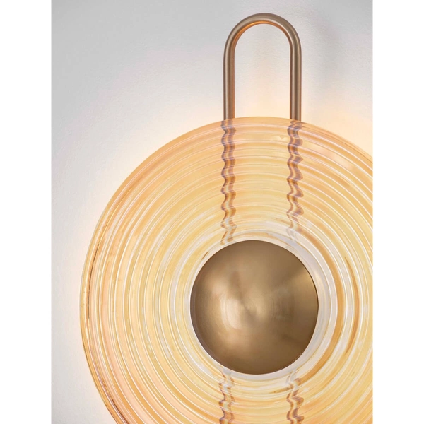 Kinkiet ścienny do salonu BERMUDEZ LE44928 LED 9W 3000K złoty