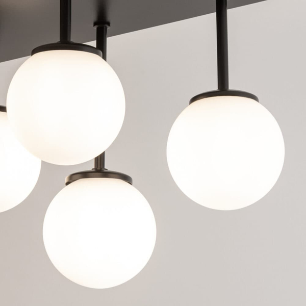 Salonowy plafon mleczne kule Tulia 33497 Sigma molekuły balls biały