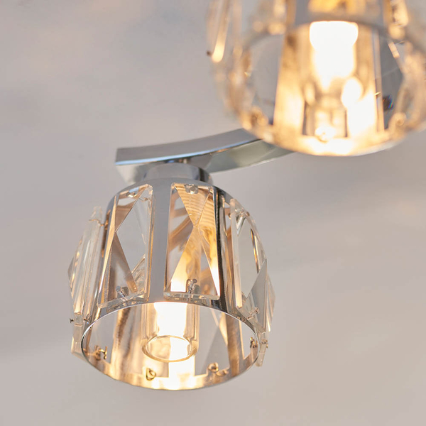 Sufitowa lampa wielopunktowa Ria 96454 IP44 chrom przezroczysty
