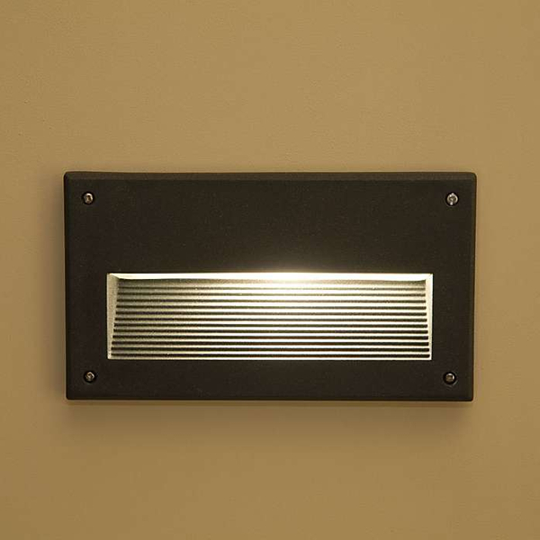 Schodowa LAMPA wpustowa BASALT 3412 Nowodvorski metalowa OPRAWA prostokątny WPUST IP44 grafitowa