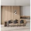 Nieregularne zwisy kule żyrandol Macera PND-33849-3R-BK czarny