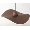 Lampa wisząca nad łóżko KAPELLO zwis kapelusz metalowy brązowy