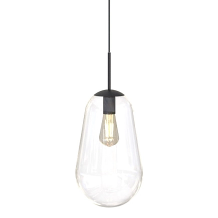 Przezroczysta lampa wisząca Pear 7798 szklana łezka do pokoju