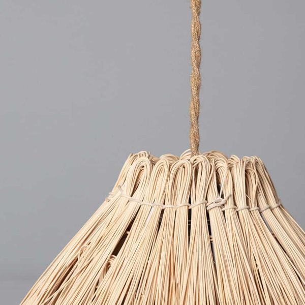 Salonowa lampa wisząca Boho ABR-NLW33-BH-E27 pleciona ratan naturalny