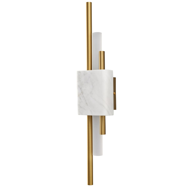 Ścienna lampa ELLIE ST-7007W-WHITE Step LED 5W 3000K marmur metal biała złota