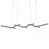 Designerska lampa wisząca 1948 LED 98W 3000K belki podłużne czarny