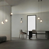 Wisząca lampa Milano ABR-LWMR-E27 Abruzzo bańka zwis czarna biała