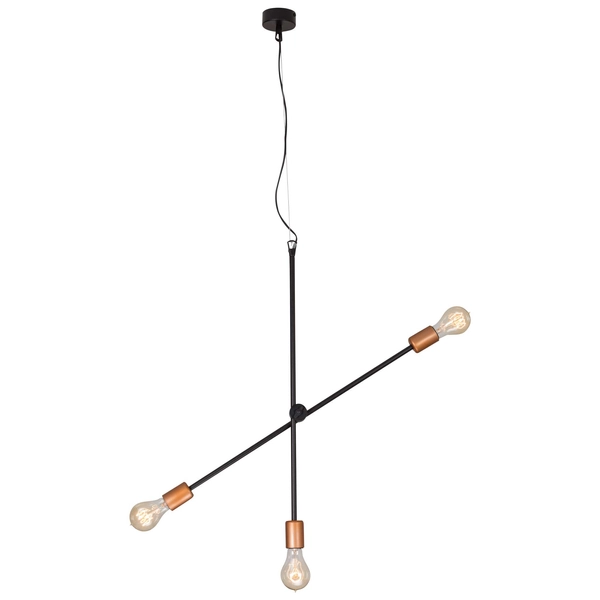 LAMPA wisząca STICKS 6268 Nowodvorski metalowa OPRAWA pręty ZWIS molekuły miedź czarne