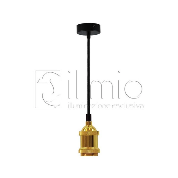 Industrialna lampa wisząca NOLA 308962 oprawka na żarówkę złota