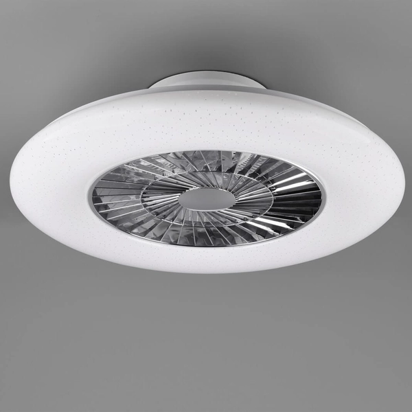 Wentylator sufitowy z pilotem Visby R62402106 LED 40W 3000-6500K srebrna