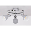 Regulowana lampa sufitowa 98-66633 do pokoju potrójna szara chrom