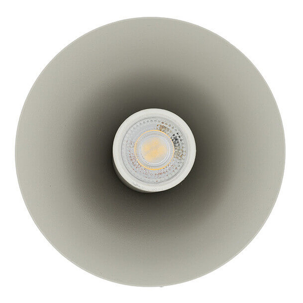Stożkowa lampa zwieszana ZENITH 11455 jedwabisty szary