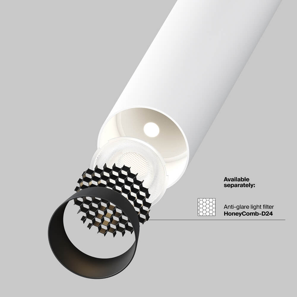 Podłużna lampa sufitowa Focus C140RS-L200-7W3K-W LED 7W 3000K biała