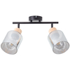 Sufitowa lampa Weald 99838/93 szklane klosze czarna przydymiona