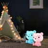 Lampka stołowa z włącznikiem Miś okularnik 327208 LED 2,5W USB różowa