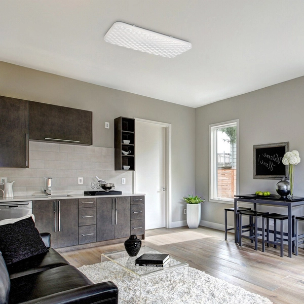 Prostokątny plafon ledowy Eldrick 3087 sufitowa lampa 36W 4000K biała