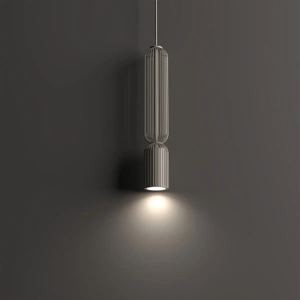 Salonowa lampa wisząca CAMELEON SINGLES 12197 druciana beżowa