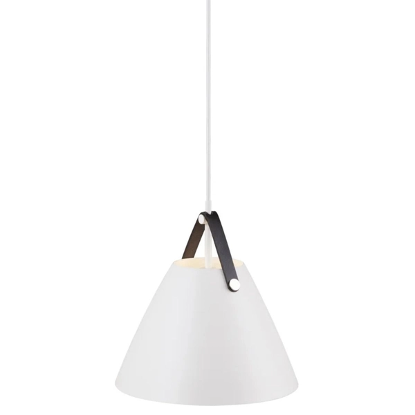 Minimalistyczna lampa wisząca Strap 84333001 Nordlux biała