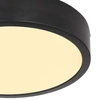 LAMPA sufitowa LUCENA 12368-15 Globo metalowa OPRAWA okrągła LED 15W 4000K plafon czarny