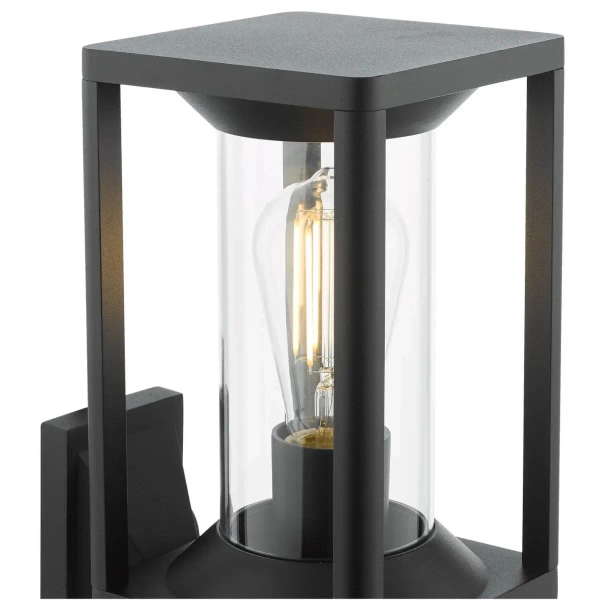 Elewacyjna lampa naścienna Mackenzie MAC1622 latarenka IP65 czarny