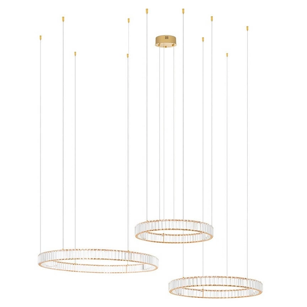 Lampa wisząca glamour Liberty MSE1501100190 Moosee LED 105W 3000K złota