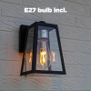 Elewacyjna LAMPA ogrodowa FIA 5290903012 Lutec ścienna OPRAWA zewnętrzna metalowa IP44 czarna