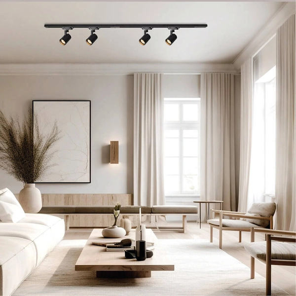 Zestaw szynoprzewód z prowadnicą Volf ML0684 Milagro metalowy czarny