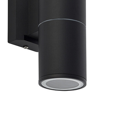 Lampa elewacyjna Exe 8331 czarna tuba ogrodowa minimalistyczna