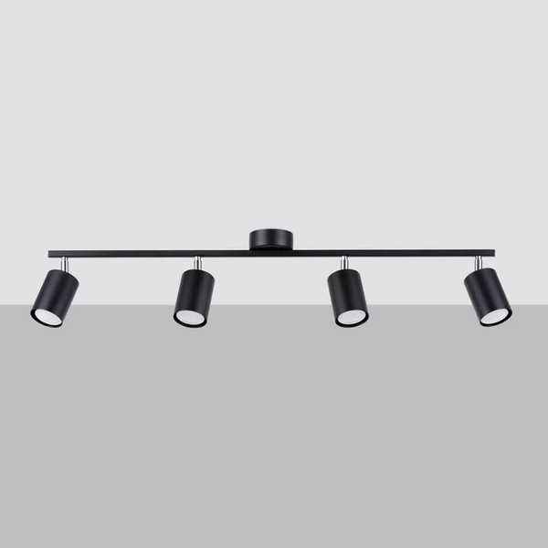 Regulowana lampa przysufitowa Lemmi SL.1168 tuby metalowa czarna