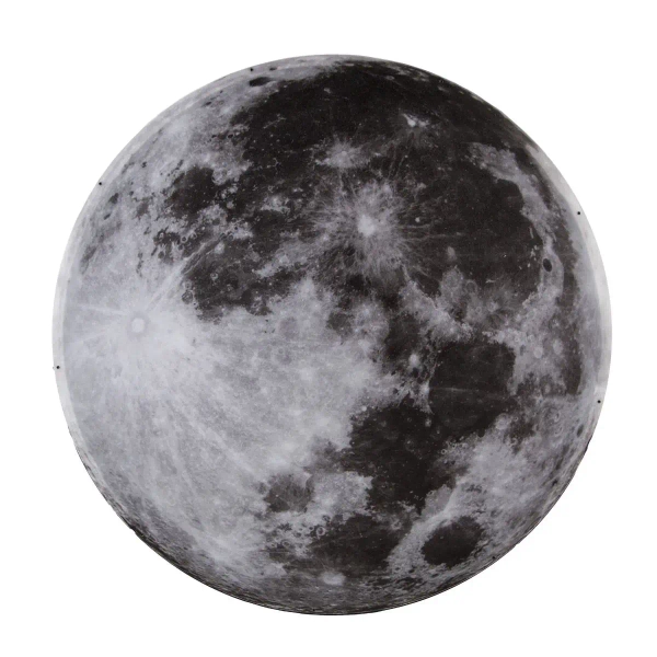 Okrągły kinkiet Księżyc ABIGALI-MOON LED 24W z pilotem plafon szary