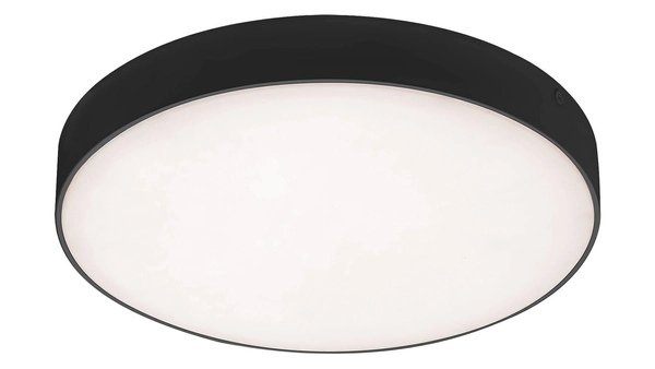 Łazienkowa LAMPA plafon TARTU 7897 Rabalux metalowa OPRAWA sufitowa LED 18W 2800K - 6000K plafoniera okrągła IP44 czarna