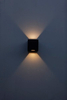 Ścienna LAMPA zewnętrzna GEMINI XF 5104002012 Lutec kinkiet OPRAWA metalowa LED 9W 3000K kwadratowa IP54 czarna